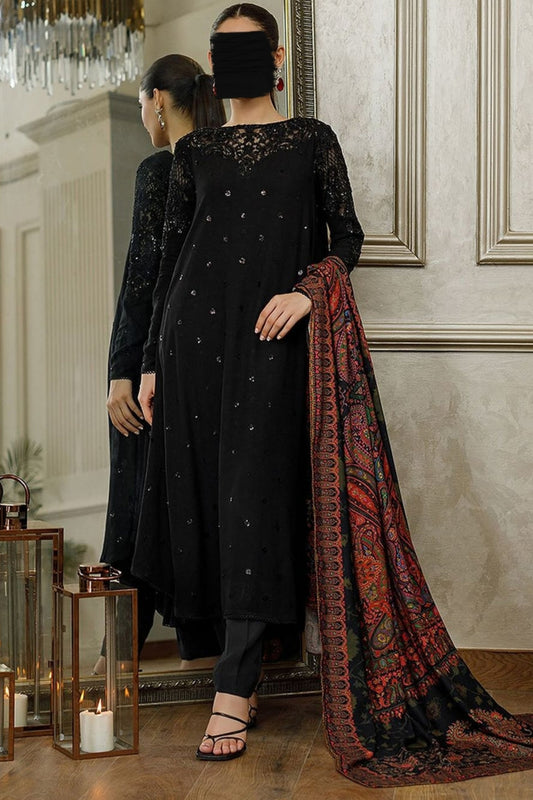 Threads N Motifs Black Silk Wear