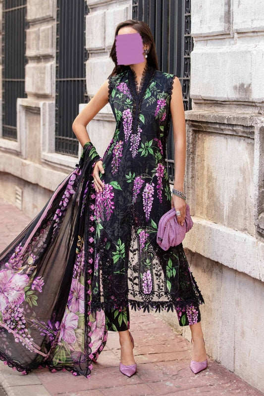 Maria B Black Printed Lawn BP-24